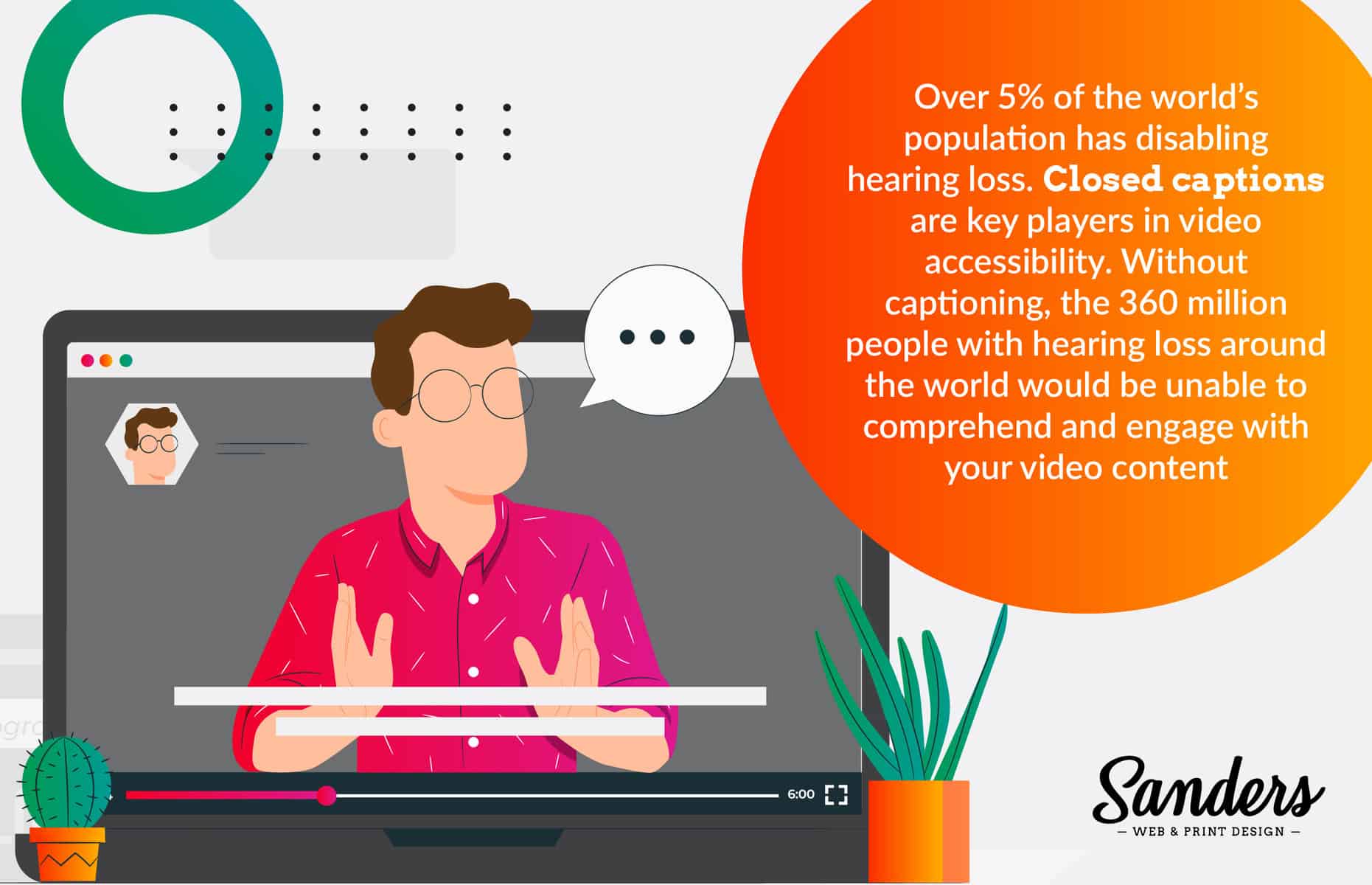Provide Closed Captions and Transcripts - Sanders Design Provide Closed Captions and Transcripts - Sanders Design