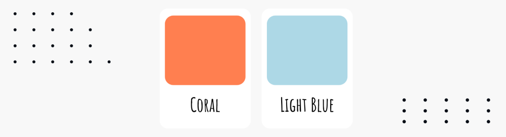 coral light blue - Sanders Design