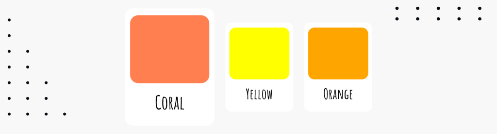 coral yellow orange - Sanders Design