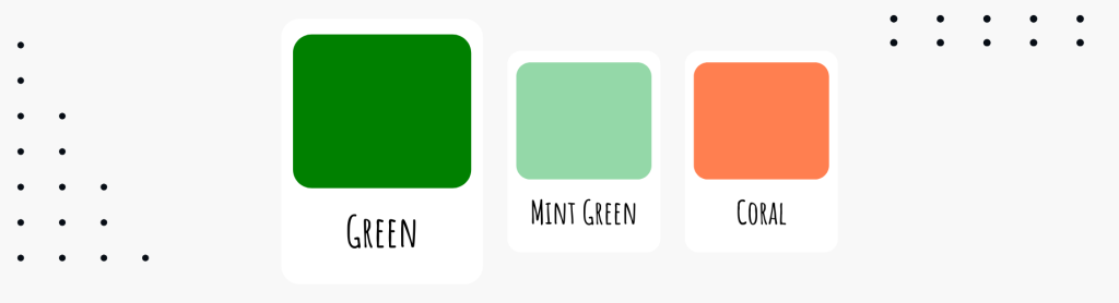 green mint green coral - Sanders Design green mint green coral - Sanders Design