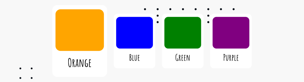 orange blue green purple - Sanders Design orange blue green purple - Sanders Design