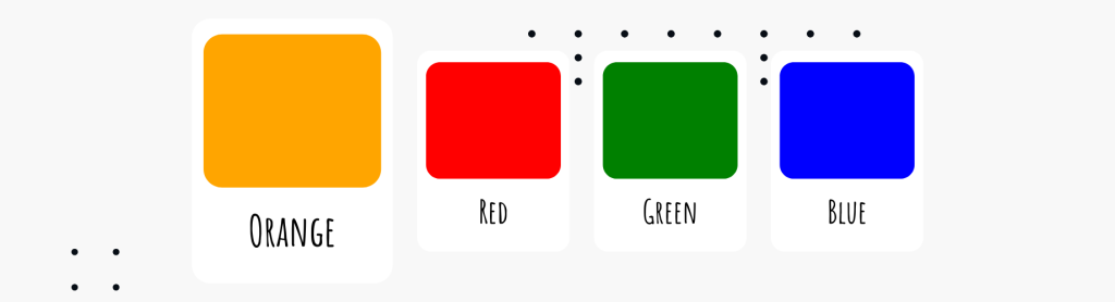 orange red green blue - Sanders Design orange red green blue - Sanders Design