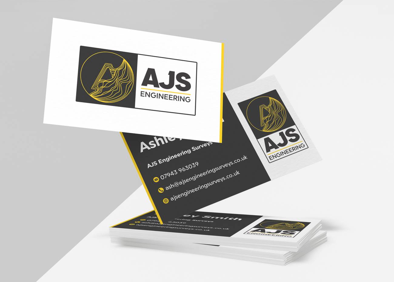 AJS Engineering business card design