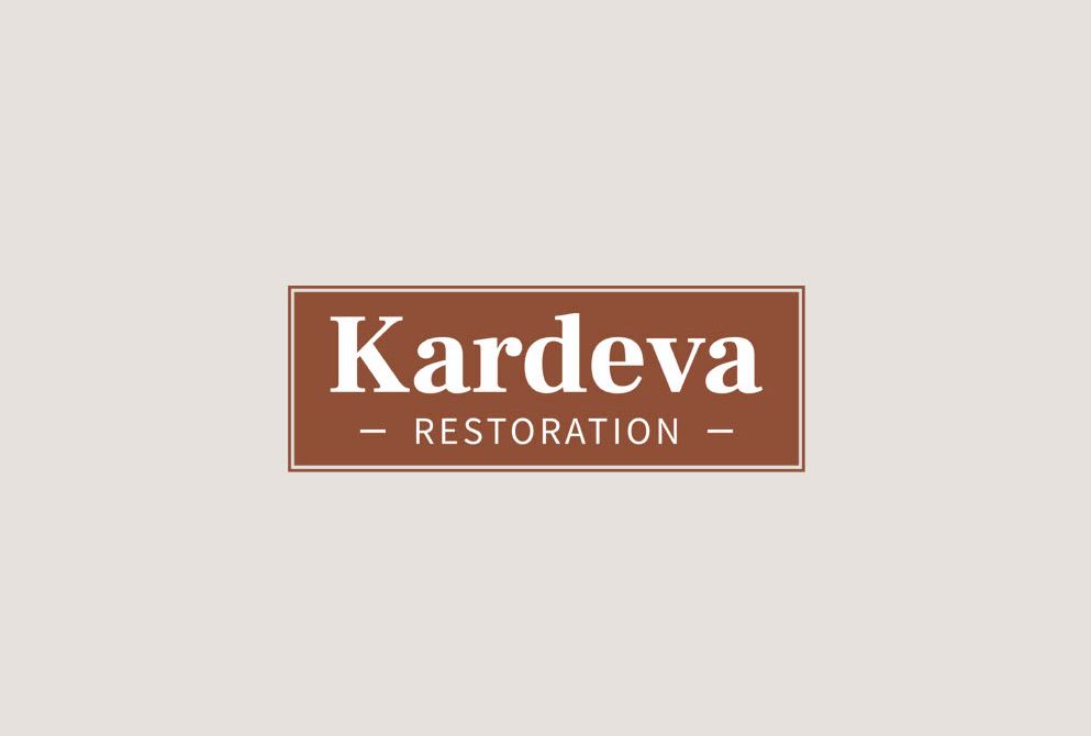 Kardeva Restoration logo lockup