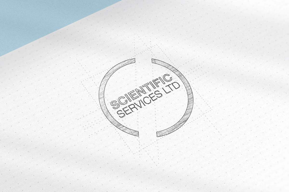 Scientific Services logo construction
