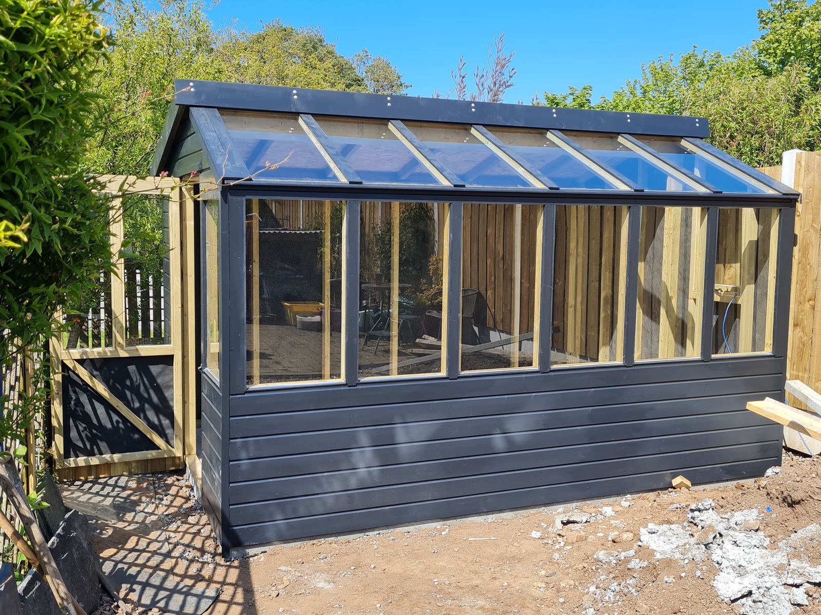 Bespoke greenhouse potting shed by Shaun's Sheds