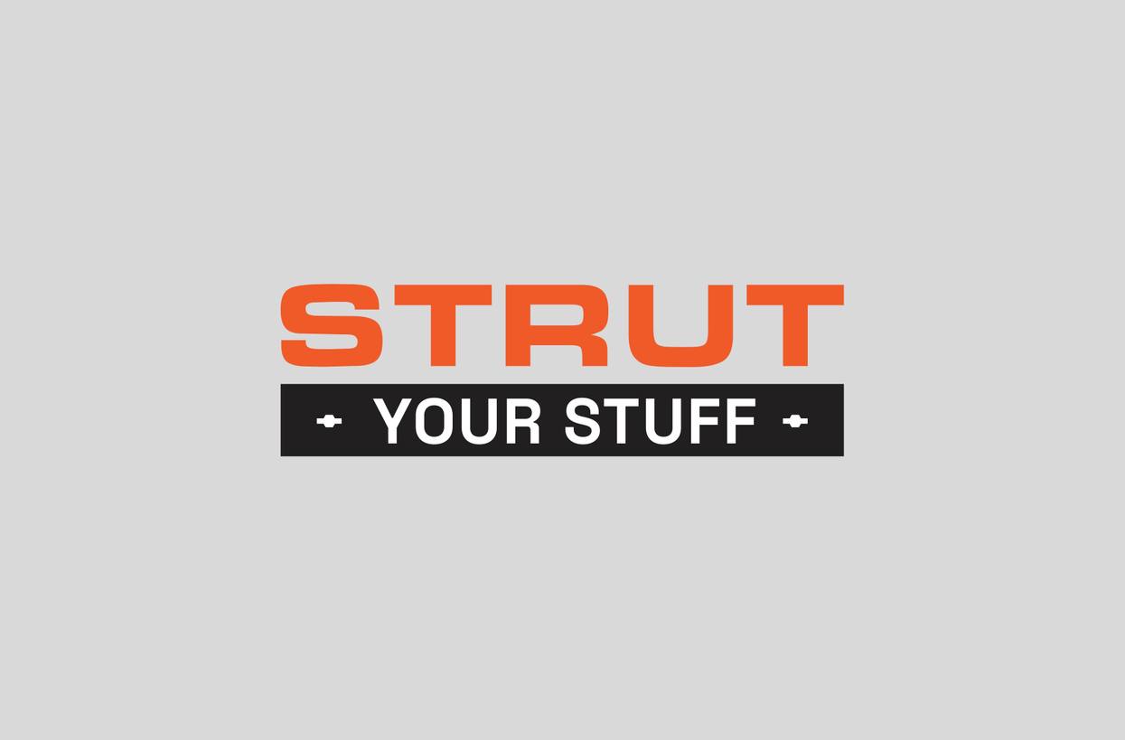 Strut Your Stuff logo lockup